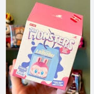 Authentic POPMART Labubu THE Monsters Wacky Mart Squishy Charm X1 Blind Box